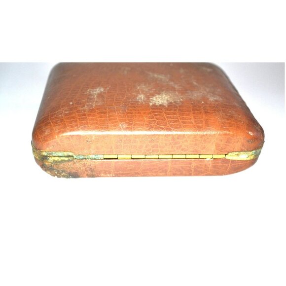 Vintage Gilbert Travel Alarm Clock In Folding Case 1940s Collectible Time Pieces - Picture 9 of 10